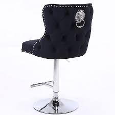 diana black velvet upholstered bar