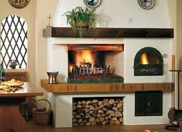 Medidas de seguridad en un horno de leña. Horno De Lena Chimenea En La Cocina Horno De Lena Chimeneas Con Horno