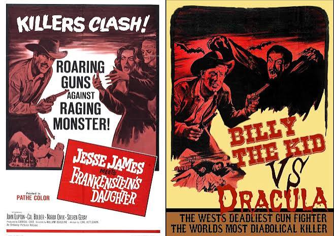 Starting my Saturday morning with these weird westerns: Jesse James Meets  Frankenstein's Daughter & Billy the Kid vs Dracula : r/Westerns