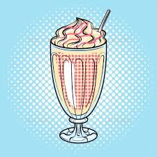 Milk Shake Pop Art Vector Illustration Pop Art Food Pop Art Design Pop Art Party