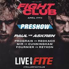 However when he associates himself with tyler (brad pitt) he is dragged into an underground fight club and soap making. Triller Fight Club Preshow Official Free Replay Fite