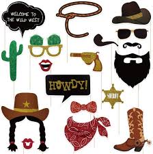 See more party ideas at catchmyparty.com. Buy Amosfun West Cowboy Photo Booth Props Wild Western Cowboy Party Themed Decoration 18pcs Online In Turkey B07ktjmk14