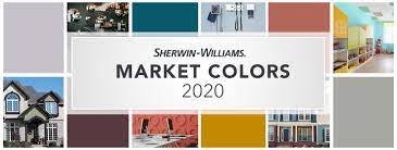 Paint companies will often release a color trend forecast before their official pick of color of the year—usually with the new coty hidden in plain sight amongst its palettes. Market Paint Color Collections 2020 Sherwin Williams