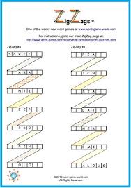 It's the simplest and fastest way to build, print, share and solve crossword puzzles online. Fun Word Puzzles Zigzags