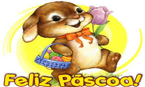 Resultado de imagem para feliz pascoa com ovos e coelhos