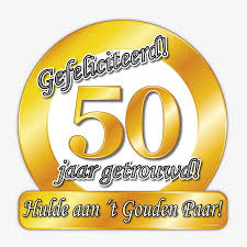 Schild Gefeliciteerd 50 Jaar Getrouwd 50 Jaar Getrouwd Versiering Feestartikelen Be
