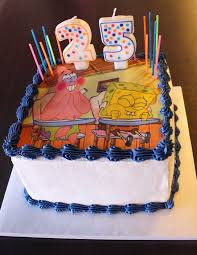 Surprise Birthday Cake For Boyfriend Images Spongebob Cake 25th Birthday Cakes Funny Birthday Cakes Spongebob Cake