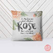 Die rose der kleine prinz schöne lesung zur hochzeit. Floral Rose Zitat Der Kleine Prinz Werfen Kissenbezug Etsy