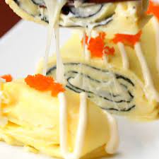 Original Recipe Cheese And Nori Japanese Egg Omelette Via Tasty Japan Japanese Egg Egg Dishes Breakfast Recipes