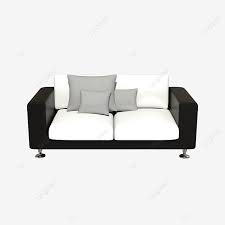 أريكة حديثة باللونين الأبيض والأسود الأريكة المرسومة كنبة عصري Png وملف Psd للتحميل مجانا