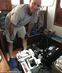 There was an error loading the page; Replacing A Marine Air Conditioner Blue Turtle Trawler