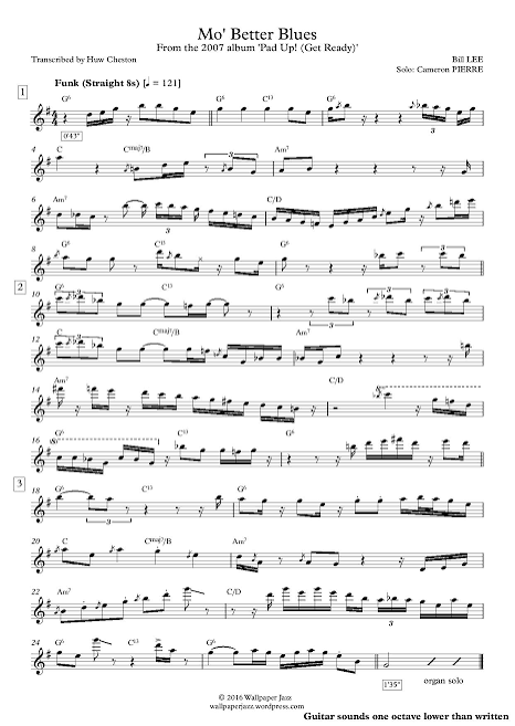 Mo' Better Blues – Cameron Pierre's Solo – Wallpaper Jazz