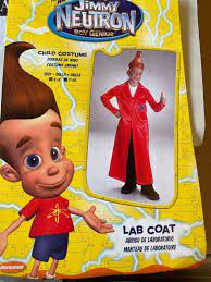 JIMMY NEUTRON Lab Coat Child Halloween Costume Cosplay Sz 4-6 Nickleodeon |  eBay