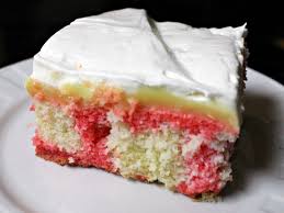 Strawberry Vanilla Poke Cake Pudding Poke Cake Desserts Poke Cake