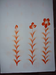 How to use liquid embroidery for fabric painting? Free Hand Fabric Painting Pictures