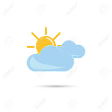 Martes parcialmente soleado y caluroso. Ilustracion Del Icono Parcialmente Nublado Ilustraciones Vectoriales Clip Art Vectorizado Libre De Derechos Image 53798414