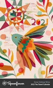 2021 Tea Towel Calendar Designs In 2020 Calendar Design Design Challenges Design Competitions