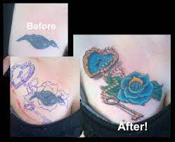 Find deals on tattoo cover in makeup on amazon. Rose And Locket Feminine Coverup Tattoo By Steve Malley Tattoonow