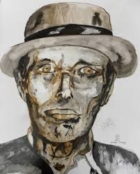 He is a founder of the art movement known as fluxus, and a practitioner and exemplar of happenings, and performance art. 40x50 Cm Joseph Beuys Drawing By Evelyne Dominault Artmajeur