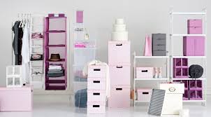Display Of Clothes Storage Shoe Storage And Boxes In White And Pink Ikea Locker Storage Storage Small Storage