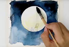 Here is a list of 31 simple easy watercolor art ideas to try for beginners. Watercolor Painting Ideas Painting Bunny Silhouettes With A Full Moon