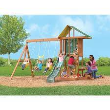 Toys R Us Solowave Springfield Ii Play Centre Wood Swing Sets Swing Set Wooden Swing Set