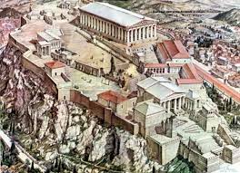 A Restoration Of The Athens Acropolis Athens Acropolis Acropolis Ancient History Archaeology