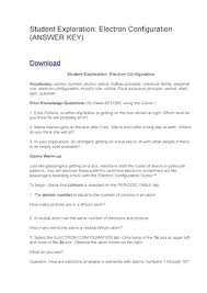 Could enjoy now is student exploration electron configuration gizmo answer key below. Student Exploration Electron Configuration Answer Key Worksheet Electrons Atoms Snowtanye Com