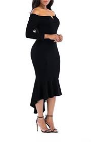 Onlypuff Fishtail Dresses For Women Midi Bodycon Dress Long Sleeve V Neck Cocktail Dress Clothing Long Bodycon Dress Midi Dress Party V Neck Cocktail Dress