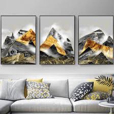 Contrasting Mountains Canvas Landscape Canvas Art Mountain Canvas Wall Canvas