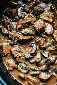 Slow Cooker Beef Tips Recipe In 2020 Beef Tip Recipes Slow Cooker Recipes Beef Beef Tips Slow Cooker