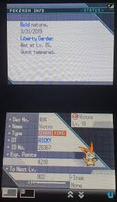 Alder understands and lets you do so, but not before telling you that he saw him go to route 20. Gen 5 Liberty Pass Victini Giveaway Ended Pokemon Amino