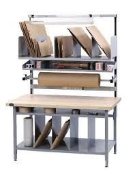 Deluxe Packing Station From A Plus Warehouse Wood Top Workbench Packing Station Workbench