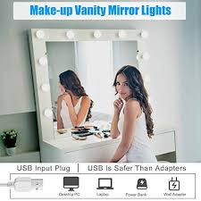 Should vanity lights be up or down? Vanity Lights For Mirror Hollywood Style Mirror Lights For Makeup Adjustable Color And Brightness With 10 Led Light Bulbs Lighting Fixture Strip For Makeup Vanity Table Set In Dressing Room Pricepulse