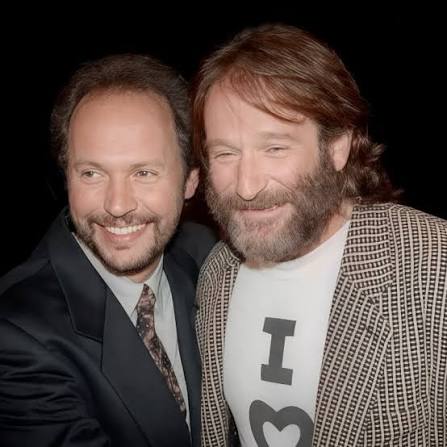 Robin Williams and Billy Crystal in 1992. #RobinWilliams #LegendOfComedy  #ComedyGenius #OscarWinner #OCaptainMyCaptain