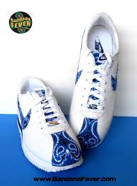 Black Air Force 1 With Blue Bandana Bandana Fever Bandana Fever Custom Bandana Nike Cortez Leather White Navy Royal Blue Bandana 189 99 Http Adidas Shoes Outlet New Nike Shoes Nike Cortez