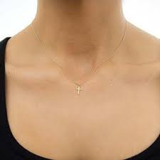 Find cross necklaces for women, including white gold cross necklaces for women, 14k gold cross necklaces for women and more, when you shop at macy's Simple Silver Gold Cross Necklace Pendant Women Fashion Jewelry Minimalist Tiny Chain Choker Necklaces Female Accessories Buy At The Price Of 0 77 In Aliexpress Com Imall Com