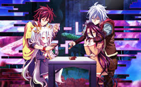 Sora And Shiro Riku And Shuvi I Know These Are Two Separate Pics But It Looks Really Cool Juego De La Vida Wallpaper De Anime Personajes De Anime