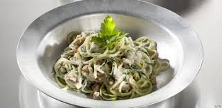 Benutze den kalorienrechner und schaue dir die tabelle für männer und frauen an. Vegan For Fit Rezept Von Attila Hildmann Zucchini Spaghetti Alla Carbonara Rezepte Leckere Vegane Rezepte Kochrezepte