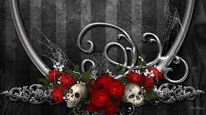 Hd Roses Of Darkness Wallpaper Download Free 79331 Skulls And Roses Gothic Rose Black Skulls Wallpaper