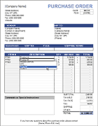 Po adalah surat yang ditujukan kepada pemasok (supplier), po biasanya di lampirkan pada pengiriman dan penagihan. Purchase Order Template