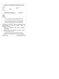 Concerning how to make fake car insurance cards perfectly, you should refine/finetune the fake car insurance paper template in a photo format. Florida Automobile Insurance Identification Card Fill Online Printable Fillable Blank Pdffiller