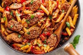 Sausage Pasta Skillet Recipe Eatwell101