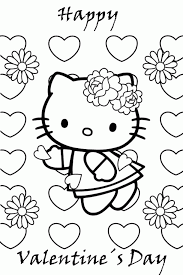 Do you live with the next future einstein? Hello Kitty Valentine Coloring Pages Coloring Home