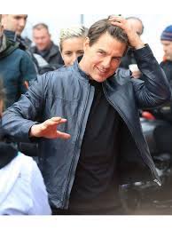 Tom Cruise Mission Impossible Fallout Jacket New American Jackets Blue Leather Jacket Tom Cruise Mission Impossible Tom Cruise