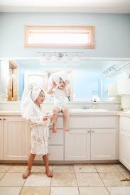 Let's start off with ideas and inspiration for all those pretty girls we have roaming around the house, dawning pink bows in their hair and barbies in their hands. The Little Girls Bathroom Phase 1 Reveal Chris Loves Julia