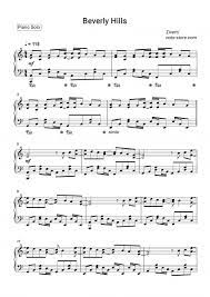 Zivert beverly hills (vinyl #1. Zivert Beverly Hills Sheet Music For Piano Download Piano Solo Sku Pso0022861 At Note Store Com