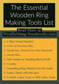 Essential Wooden Ring Making Tools List