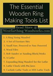 essential wooden ring making tools list