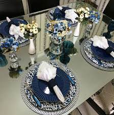 Be sure to check out these gorgeous summer table decorations and recipes from these talented friends. Idk Blue And Mirrored Is Pretty Tho Elegant Table Settings Wedding Table Table Decorations